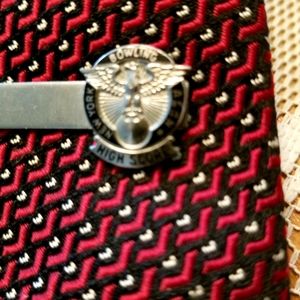 Vintage 50s tie & clip / Rockabilly also includes 50s vintage tie